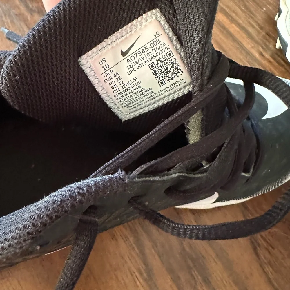 Nike Vapor Baseball Cleats, Size 10